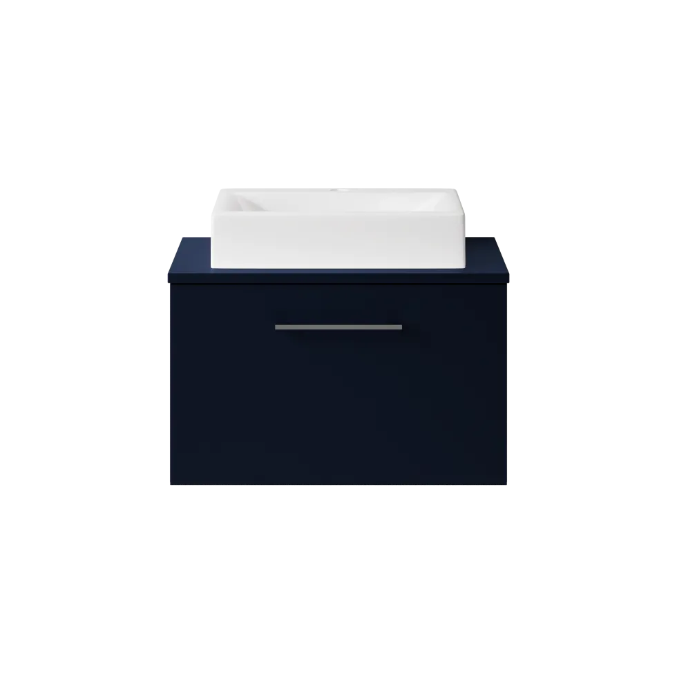 Erin 600mm Wall Mounted 1 Drawer Vanity Unit & Countertop