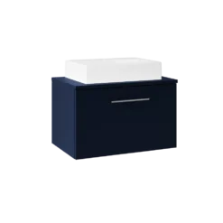Erin 600mm Wall Mounted 1 Drawer Vanity Unit & Countertop
