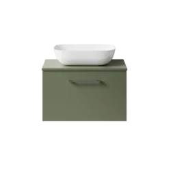Erin 600mm Wall Mounted 1 Drawer Vanity Unit & Countertop