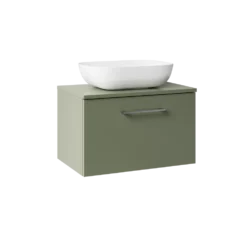 Erin 600mm Wall Mounted 1 Drawer Vanity Unit & Countertop