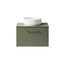 Erin 600mm Wall Mounted 1 Drawer Vanity Unit & Countertop