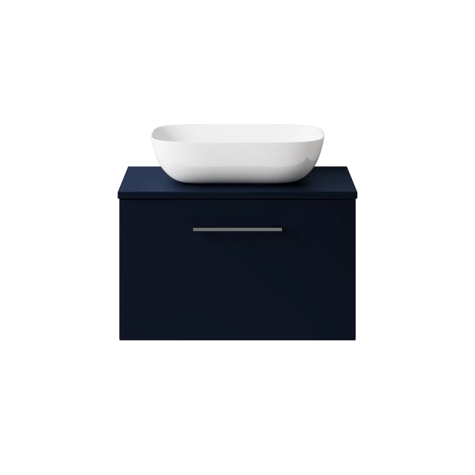 Erin 600mm Wall Mounted 1 Drawer Vanity Unit & Countertop