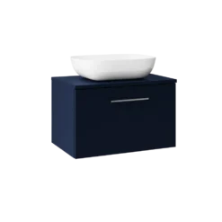 Erin 600mm Wall Mounted 1 Drawer Vanity Unit & Countertop