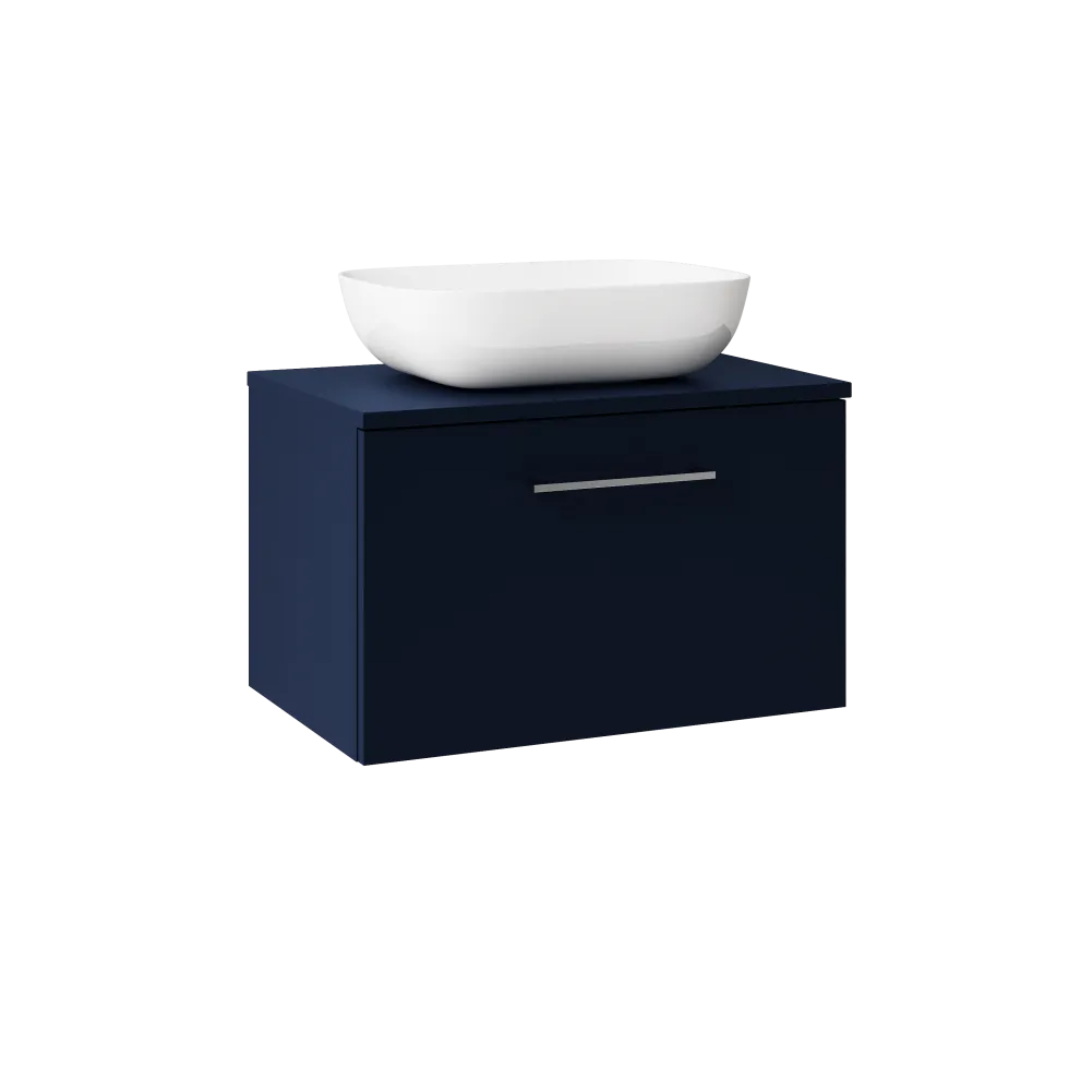 Erin 600mm Wall Mounted 1 Drawer Vanity Unit & Countertop