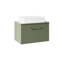 Erin 600mm Wall Mounted 1 Drawer Vanity Unit & Countertop