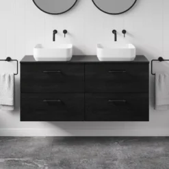 Erin 1200mm Wall Mounted 4 Drawer Vanity Unit & Double Countertop