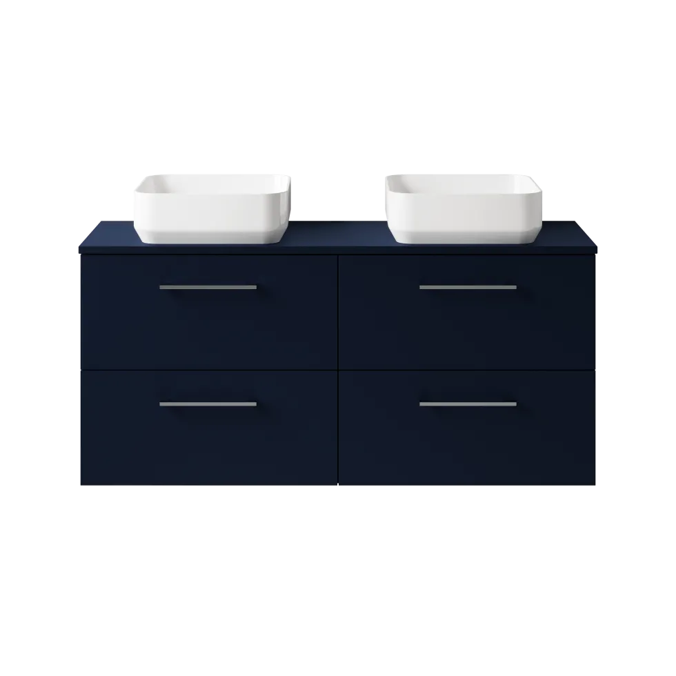 Erin 1200mm Wall Mounted 4 Drawer Vanity Unit & Double Countertop