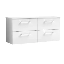 Erin 1200mm Wall Mounted 4 Drawer Vanity Unit & Double Countertop