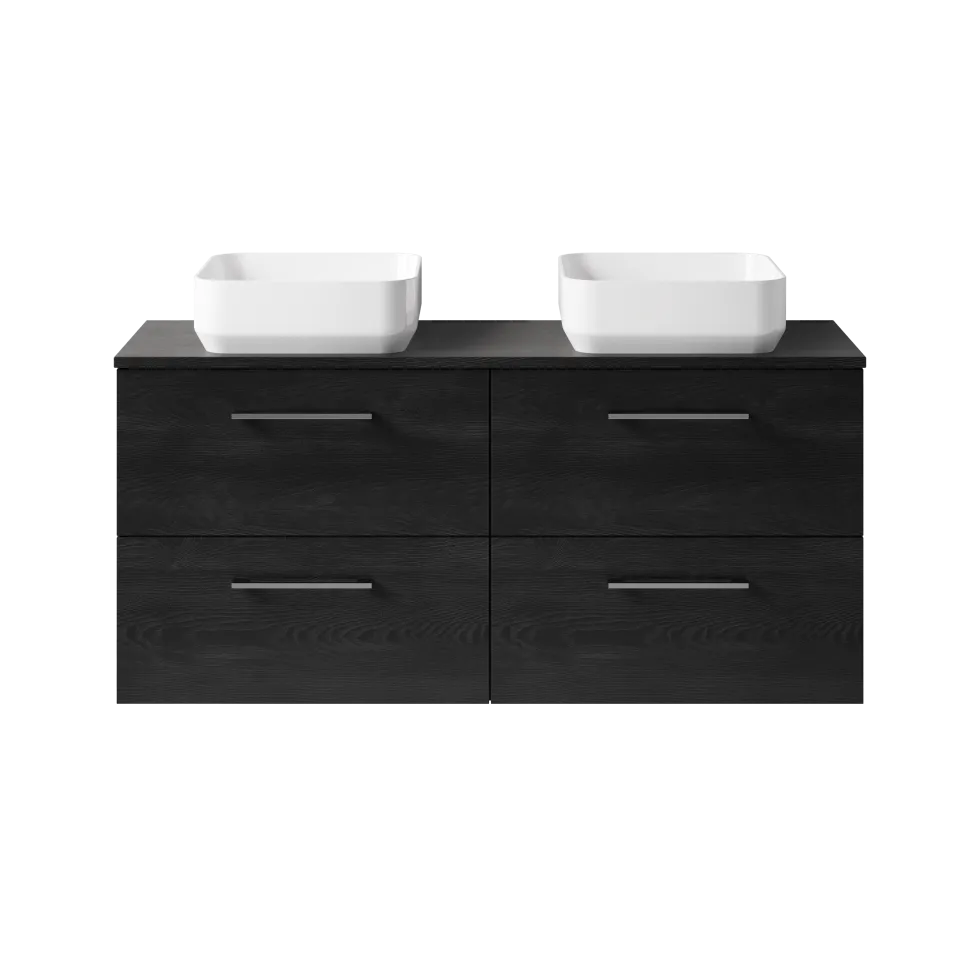 Erin 1200mm Wall Mounted 4 Drawer Vanity Unit & Double Countertop
