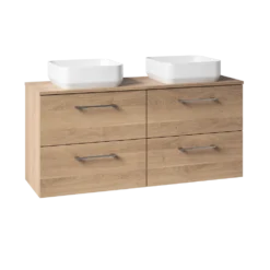 Erin 1200mm Wall Mounted 4 Drawer Vanity Unit & Double Countertop