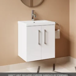 Erin 500mm Wall Mounted Vanity Unit & Basin