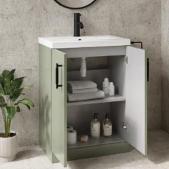 Erin Rimless Toilet & Vanity Unit Bathroom Set