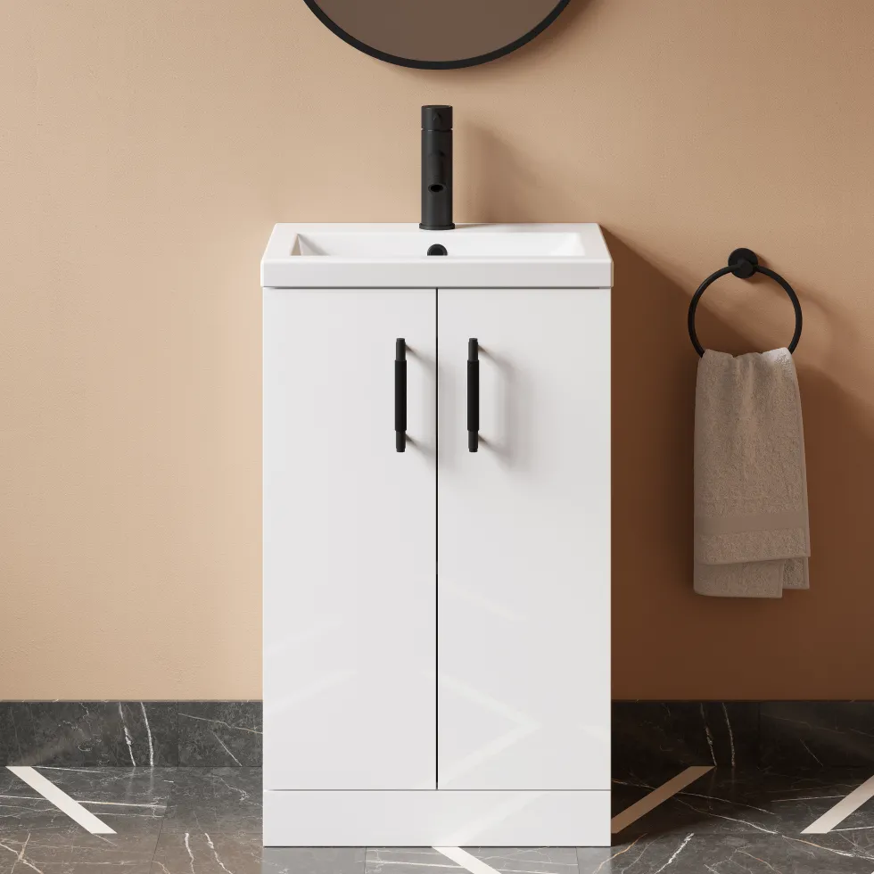 Erin Rimless Toilet & Vanity Unit Bathroom Suite Set