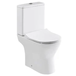 Erin Rimless Toilet & Vanity Unit Bathroom Suite Set with Matt Black Handles