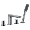 Flova Allore Deck Mounted 4 Hole Bath Shower Mixer with Handset Kit