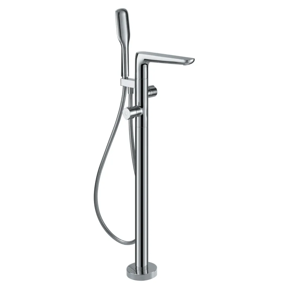 Flova Allore Thermostatic Floorstanding Bath Shower Mixer with Handset Kit