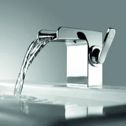 Flova Cascade Waterfall Mono Basin Mixer with Clicker Waste