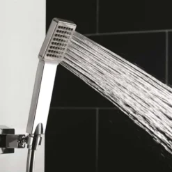 Flova Essence Manual Exposed Shower Column with Overhead Shower & Handset Kit