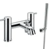 Flova Levo Deck Mounted Bath Shower Mixer with Handset Kit