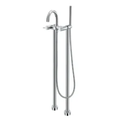 Flova Levo Floor Standing Bath Shower Mixer with Handset Kit