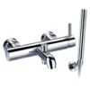 Flova Levo Wall Mounted Single Lever Bath Shower Mixer with Handset Kit