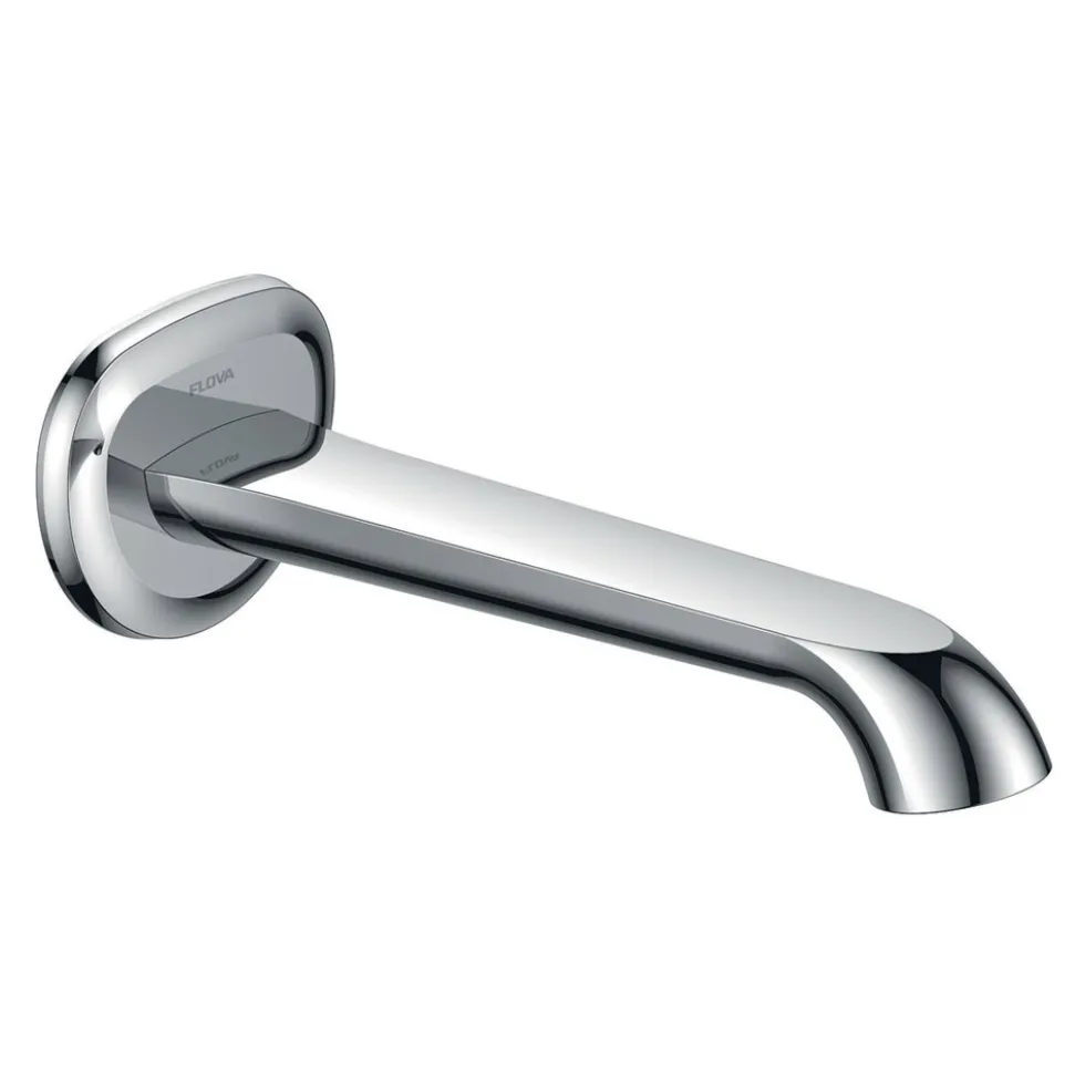 Flova Liberty Bath Spout with Cover Plate - Chrome