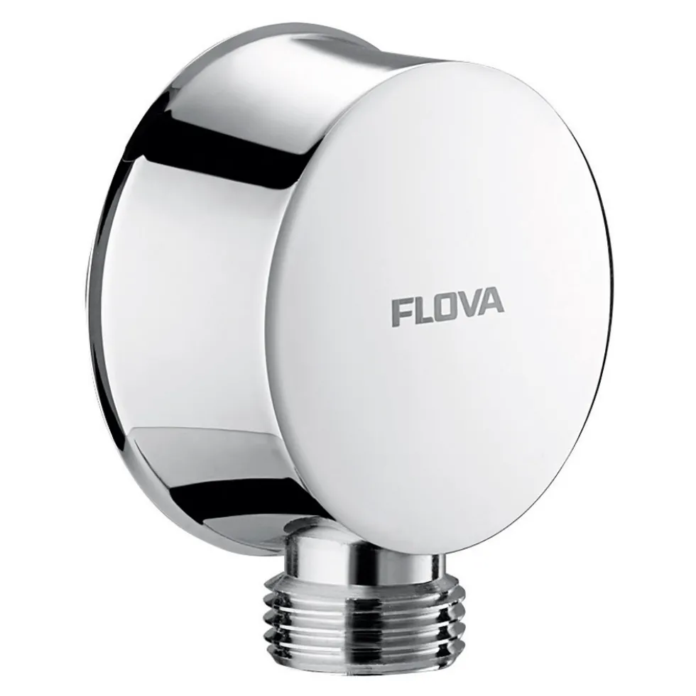 Flova Liberty Concealed Manual Mixer Valve with Overhead Shower & Slide Rail Kit - Chrome