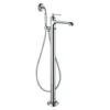 Flova Liberty Floor Standing Bath Shower Mixer with Handset Kit - Chrome