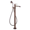 Flova Liberty Floor Standing Bath Shower Mixer with Handset Kit - Oil Rubbed Bronze