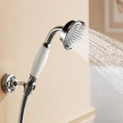 Flova Liberty Mini Shower Kit with Handset, Wall Bracket & Hose - Chrome