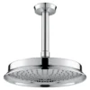 Flova Liberty 225mm Ceiling Mounted Rainshower Head & Arm - Chrome