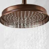 Flova Liberty 225mm Ceiling Mounted Rainshower Head & Arm - Oil Rubbed Bronze