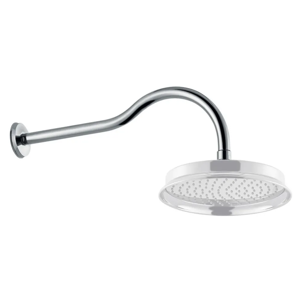 Flova Liberty 400mm Wall Mounted Shower Arm - Chrome