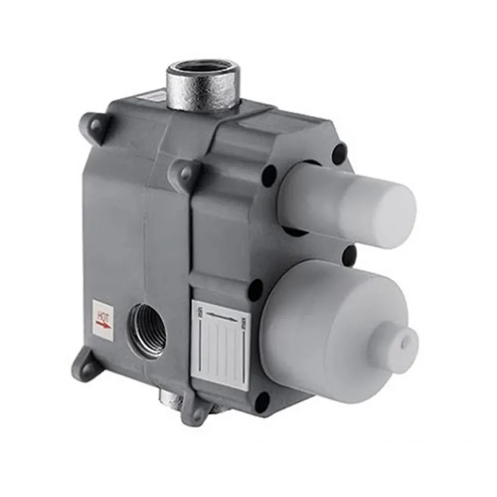 Flova Liberty 2 Outlet Concealed Manual Mixer Valve with Easyfit SmartBOX - Chrome