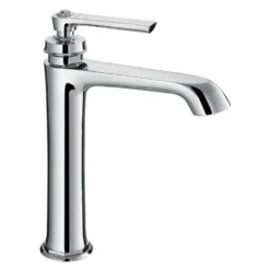 Flova Liberty Tall Mono Basin Mixer with Clicker Waste - Chrome