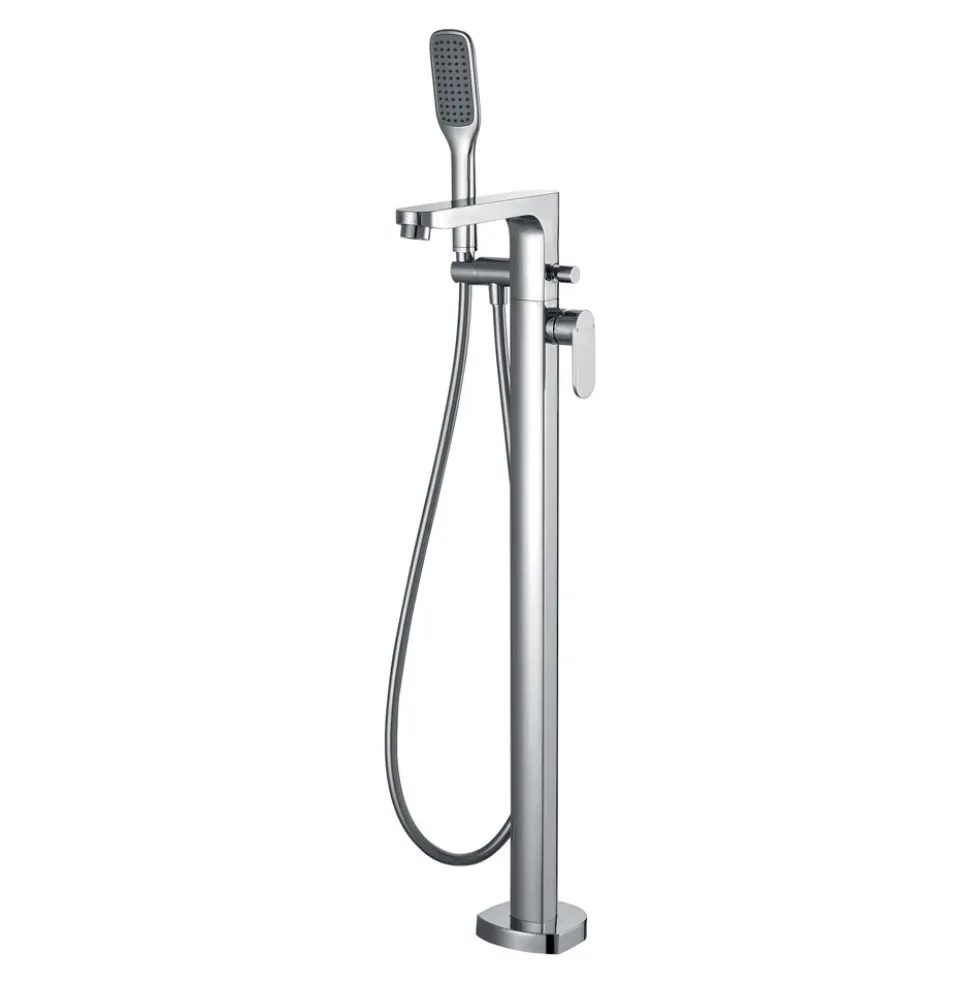Flova Smart Floor Standing Bath Shower Mixer with Handset Kit