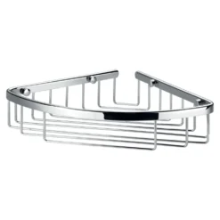 Flova Solid Brass Corner Basket - 205mm