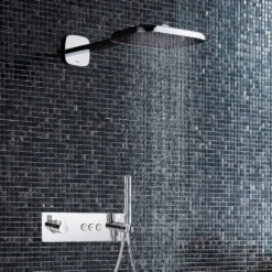 Flova Spring GoClick 3 Outlet Concealed Thermostatic Shower Valve with Integral Handset Kit