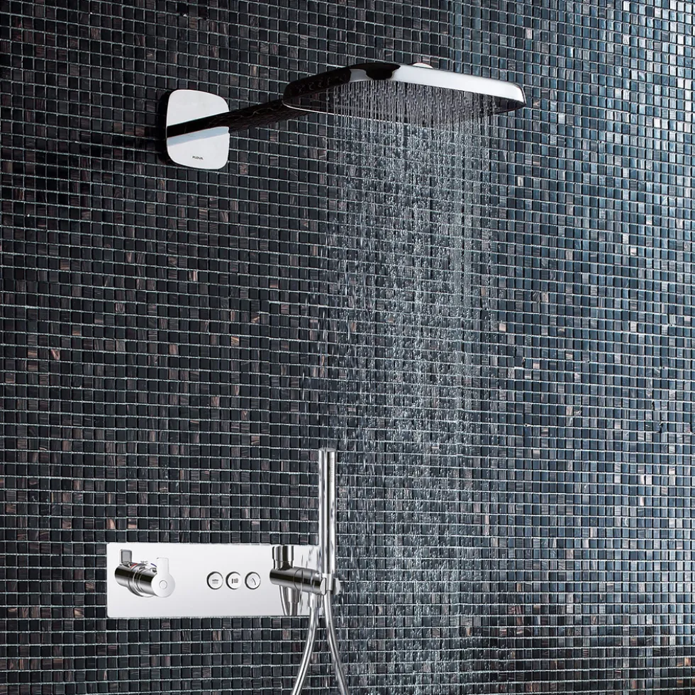 Flova Spring GoClick 3 Outlet Concealed Thermostatic Shower Valve with Integral Handset Kit