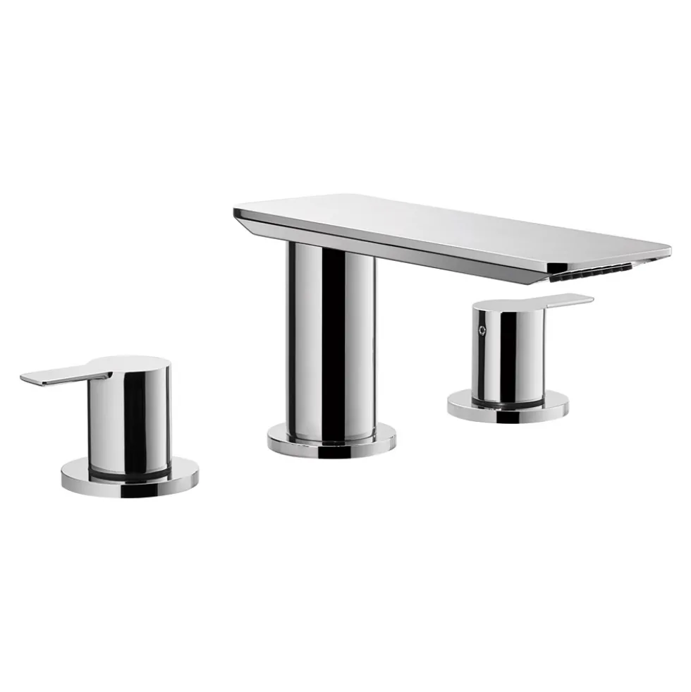 Flova Spring 3 Hole Deck Mounted Bath Mixer Tap