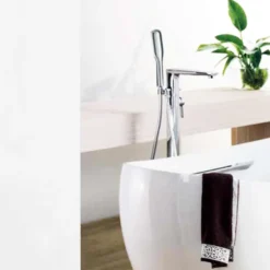Flova Urban Floorstanding Bath Shower Mixer with Handset Kit