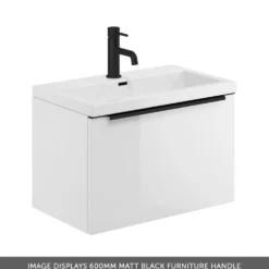 Freddie Matt Black Wrap Over Furniture Handle - 600mm