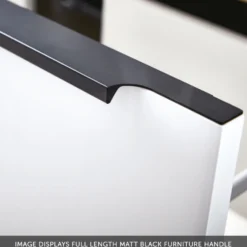 Freddie Matt Black Wrap Over Furniture Handle - 600mm