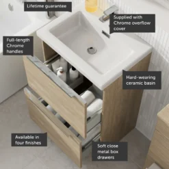 Freddie 500mm Floorstanding Vanity Unit & Basin