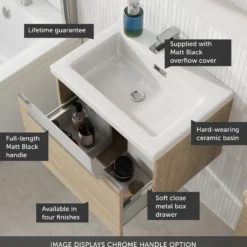 Freddie 500mm Wall Hung Vanity Unit & Basin