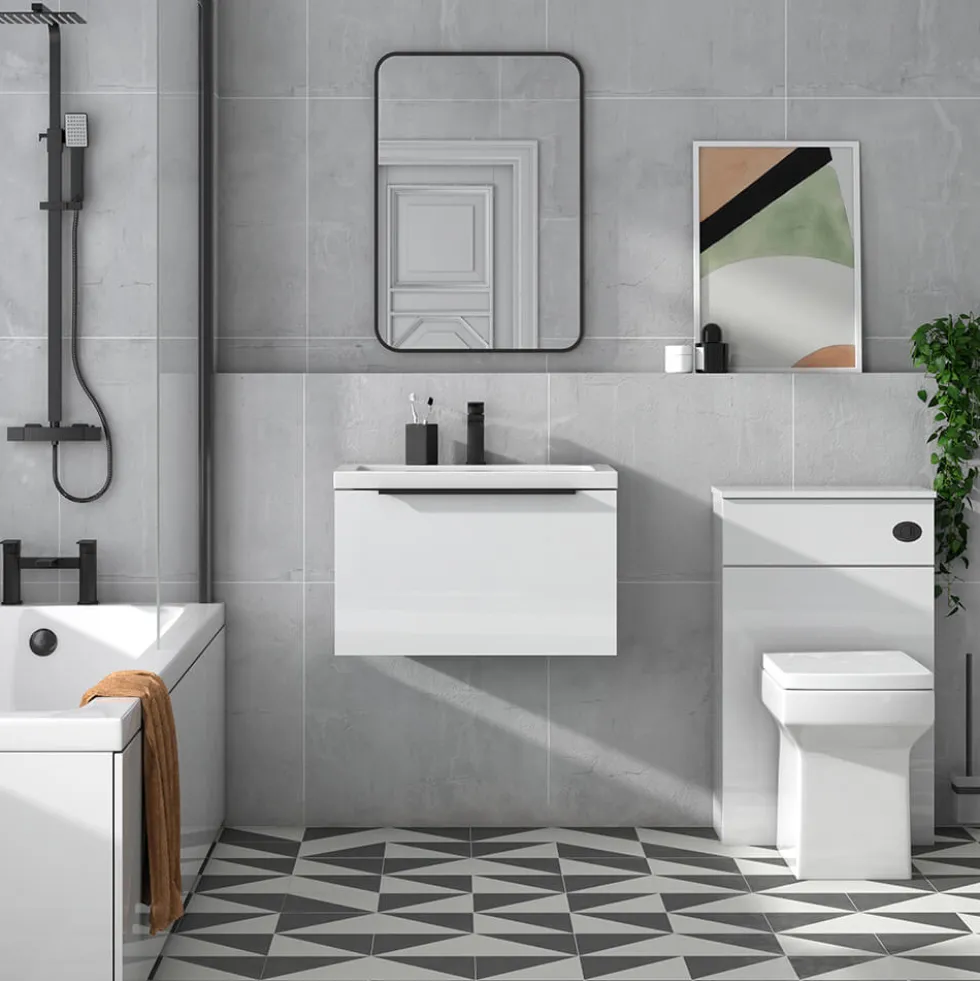Freddie 600mm Wall Hung Vanity Unit & Basin