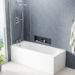 Freddie Reinforced Shower Bath Suite with Back to Wall Toilet