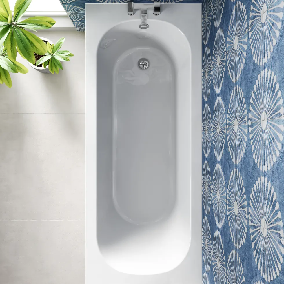 Freddie Reinforced Shower Bath Suite with Rimless Toilet