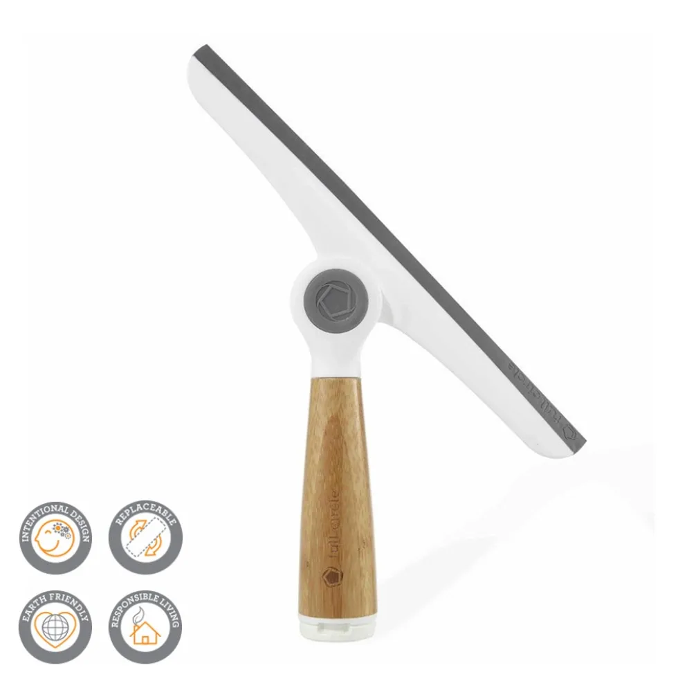 Full Circle Wipe Out Pivoting Squeegee - White