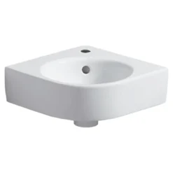 Geberit Selnova 450mm Compact Wall Hung Corner Basin